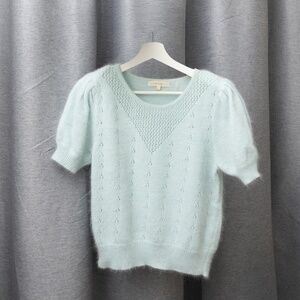 LoveShackFancy Karlie Angora Pullover Size S with original LSF bag